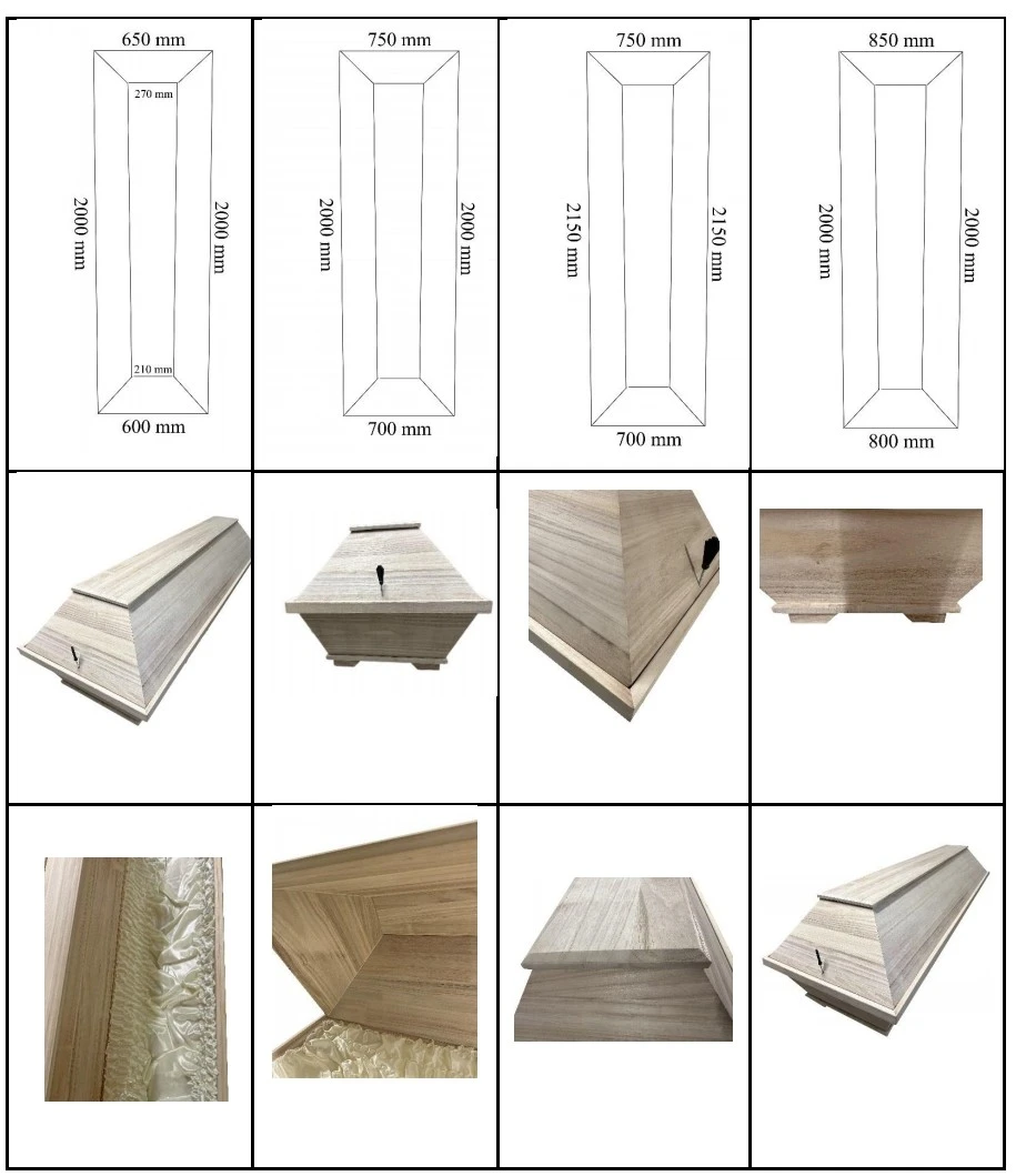 Oversize Paulownia Wood Coffin high quality